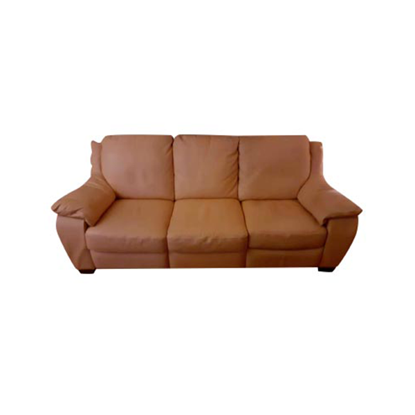 Divano 3 posti in pelle (beige), Natuzzi image