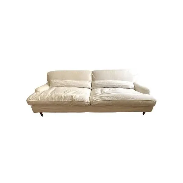 Raffles 3-seater sofa in white cotton, De Padova image