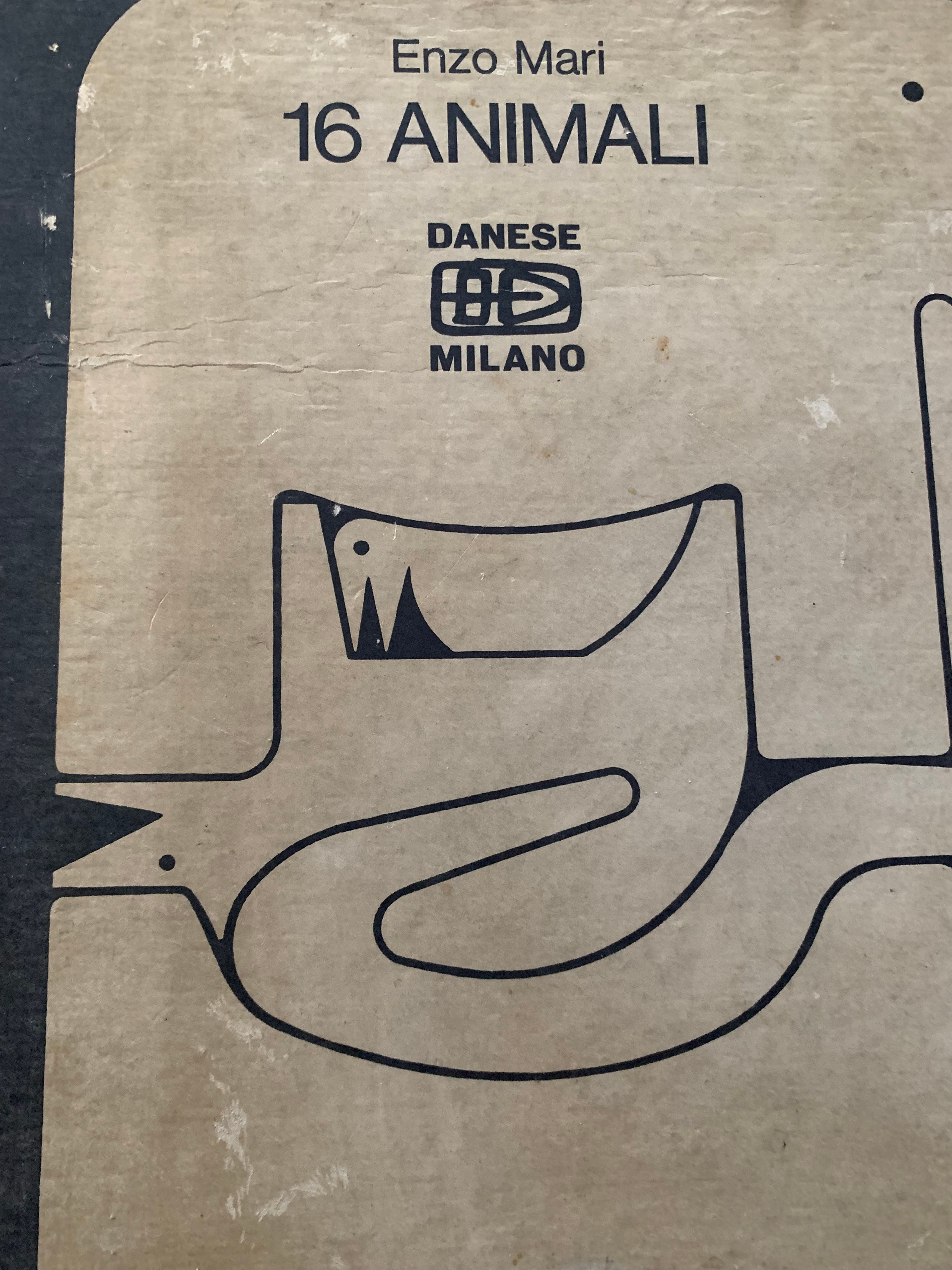 Enzo Mari Animal Puzzle Decorative Object (1970s) Brand