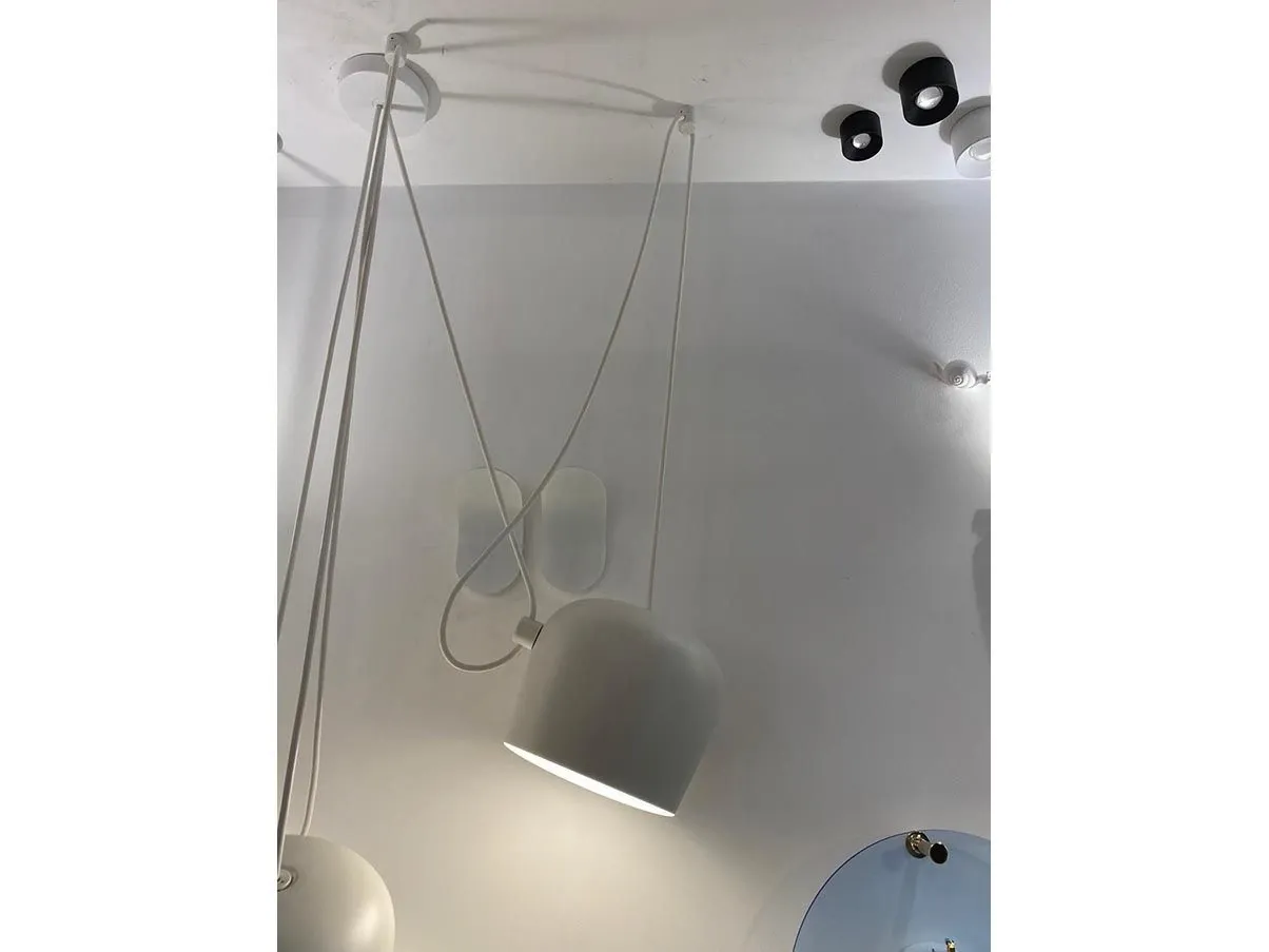 Lampada a sospensione Aim in alluminio (bianco), Flos 2