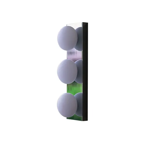 Bolla 3 wall lamp in satin nickel, Contardi 