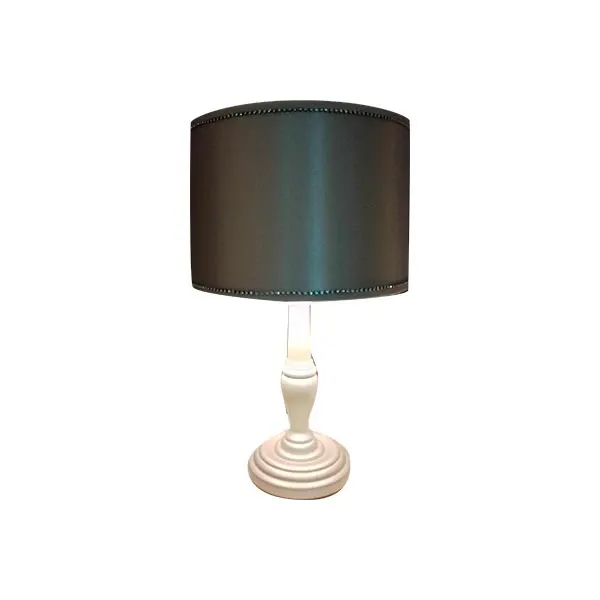 Camelot Roll table lamp in wood (gray), CorteZari image