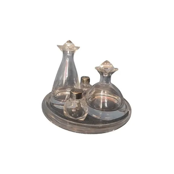 Glass oil set with oval tray, Arnolfo di Cambio image