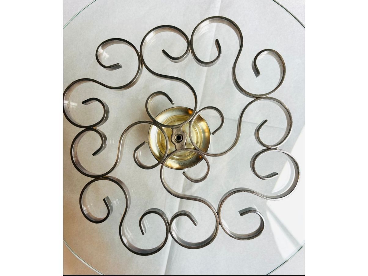 Fleuron silver kitchen plate, Christofle Brand