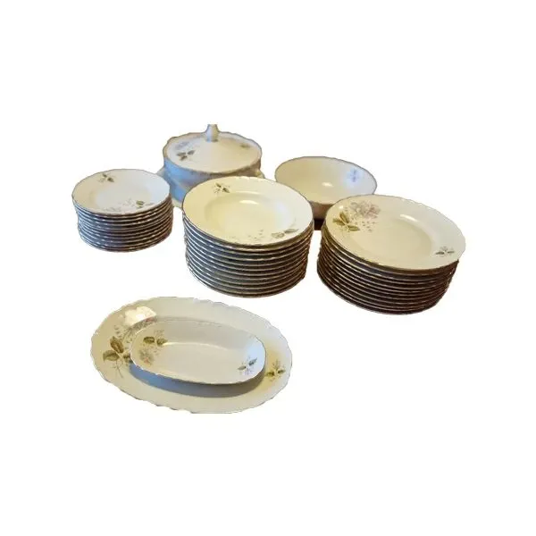 Ceramic dinner set for 12 people, Ginori 
