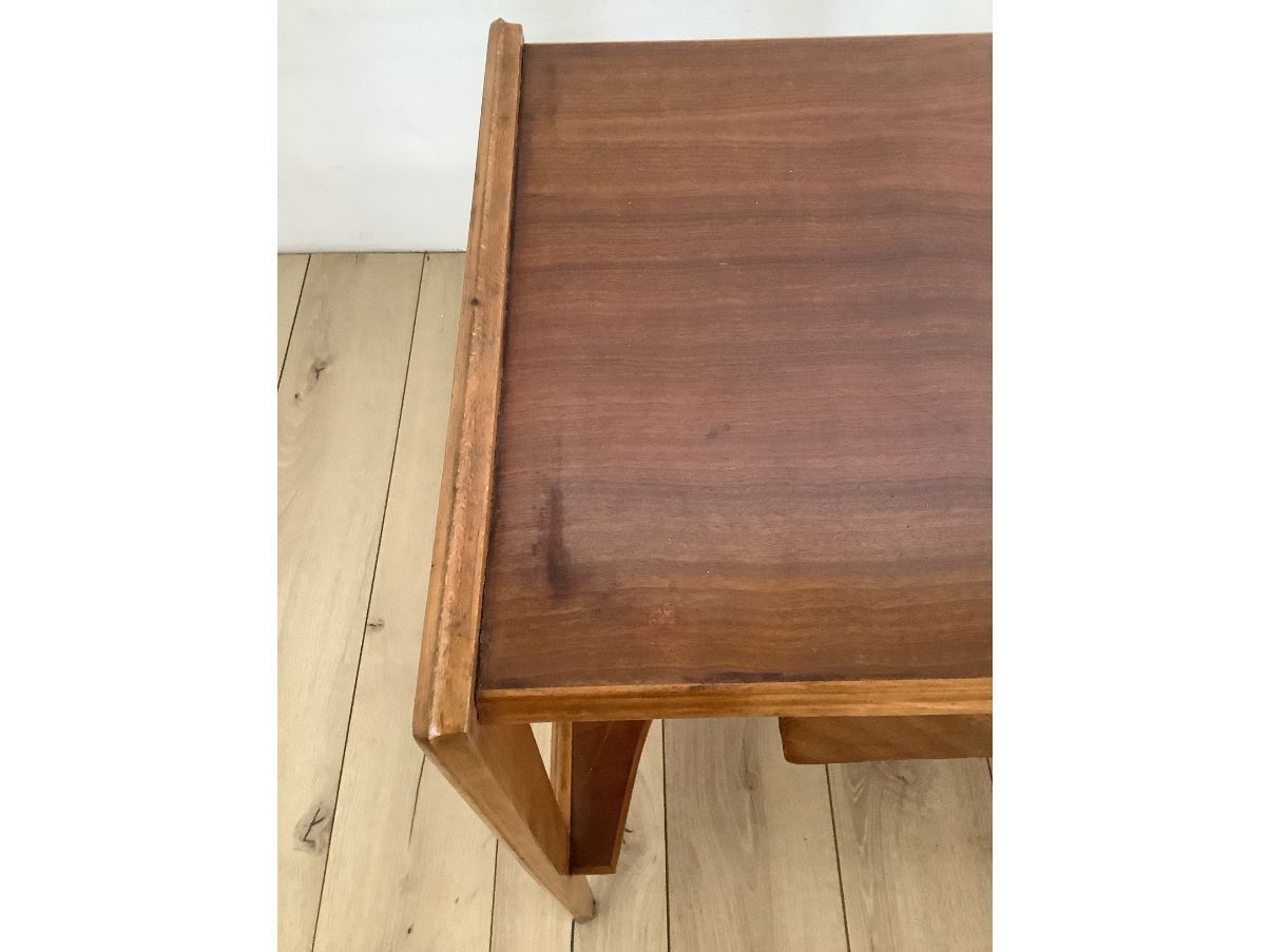 50s Wooden Desk and Chair Set Details