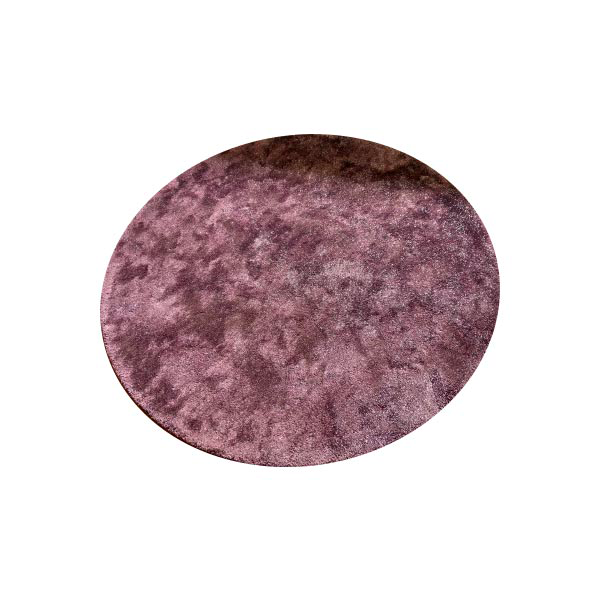 Round carpet in lurex and silk (purple), Tai Ping image