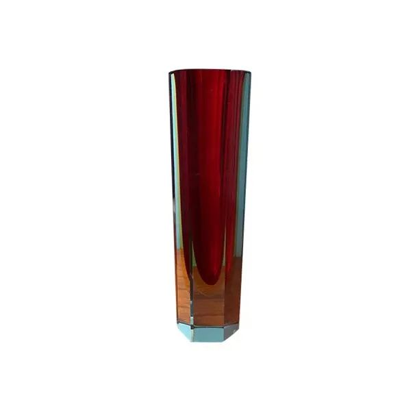 Image of Vaso alto in vetro di Murano vintage (anni '60)