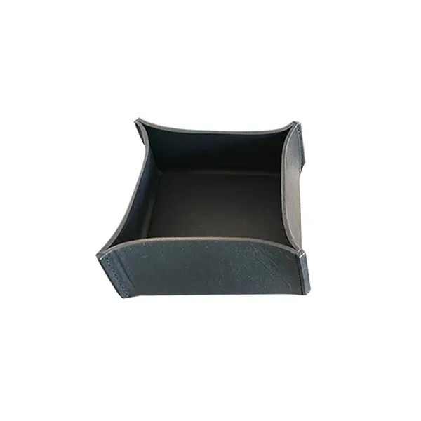 Small tray T4 in leather (black), Poltrona Frau image