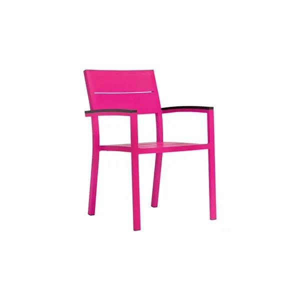 Fuchsia stackable Duo chair, Janus et Cie image