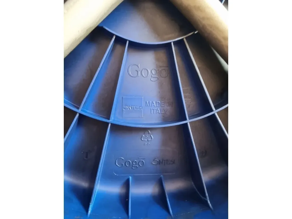 Vintage blue Gogo chair 4