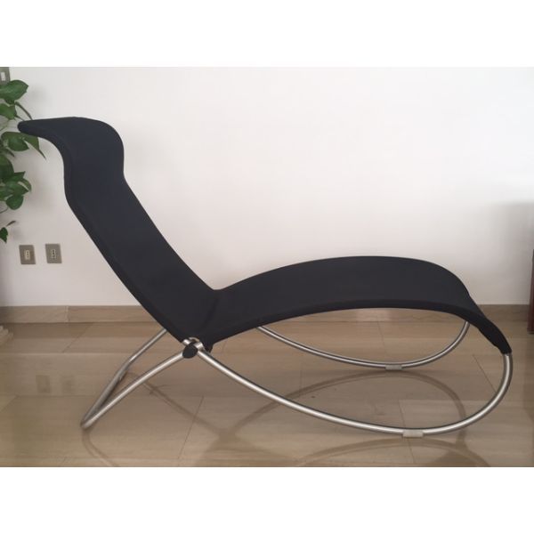 Duna chaise longue in aluminum and removable fabric, Ycami image