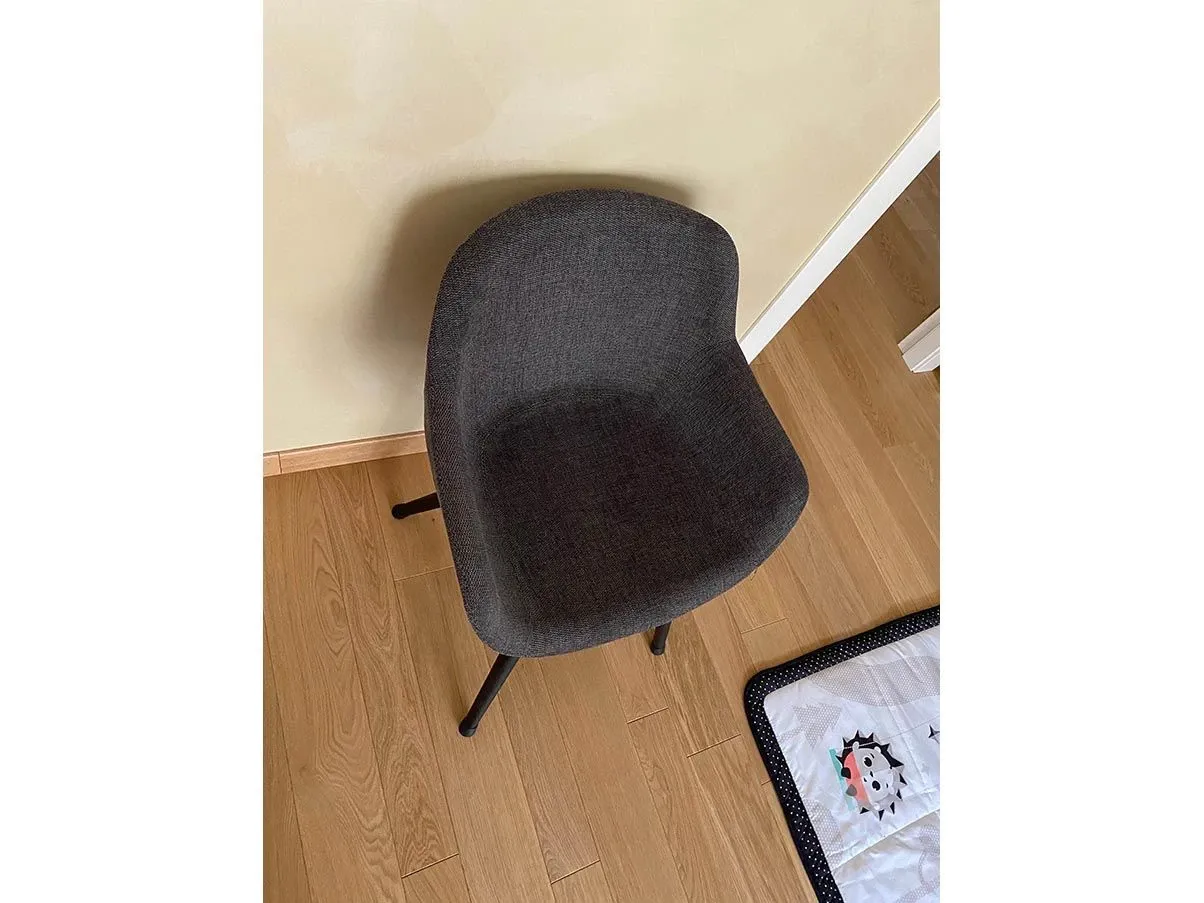 Set 4 poltroncine Igloo legno e tessuto (grigio), Calligaris 