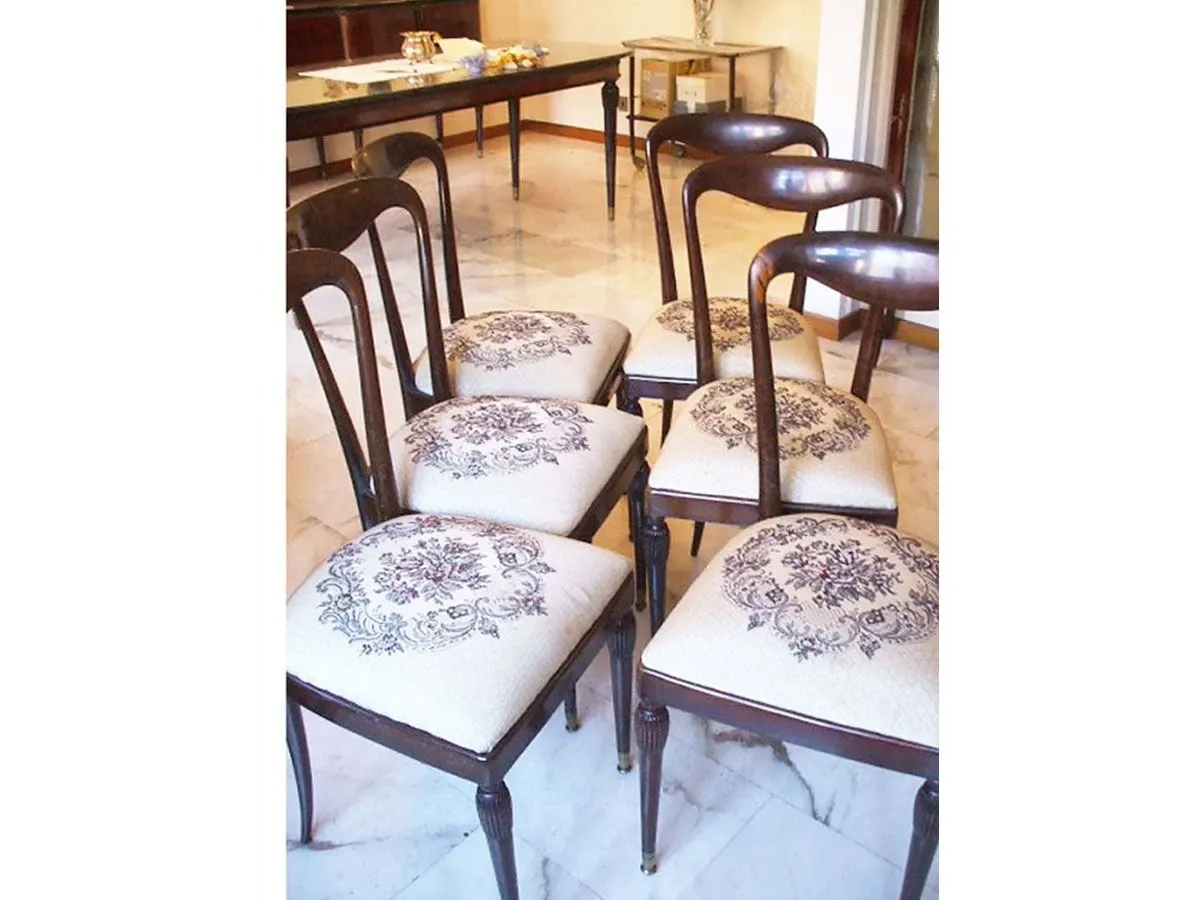 Set 6 1960s rosewood chairs 3