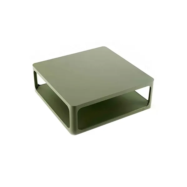 Tavolino Sixty in alluminio e vetro (verde) 