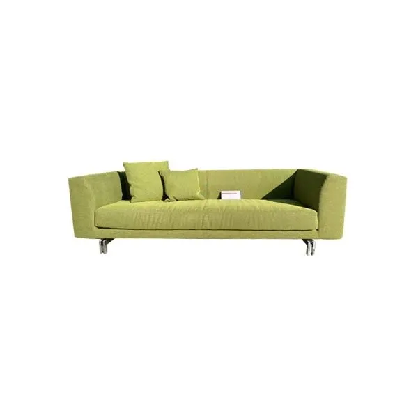 Alexander 3-seater sofa in green fabric, Mussi image