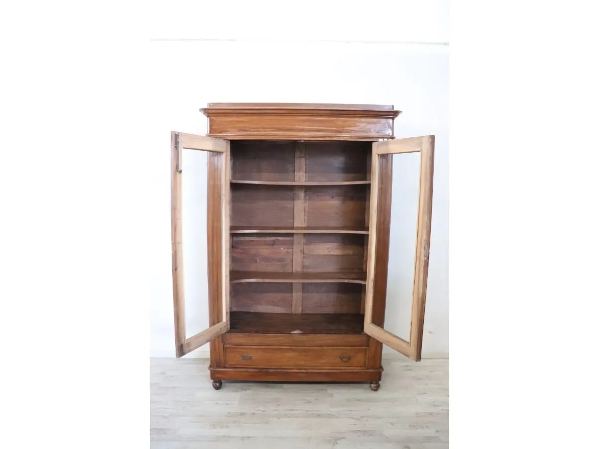 Vintage showcase in walnut wood ('800), 4