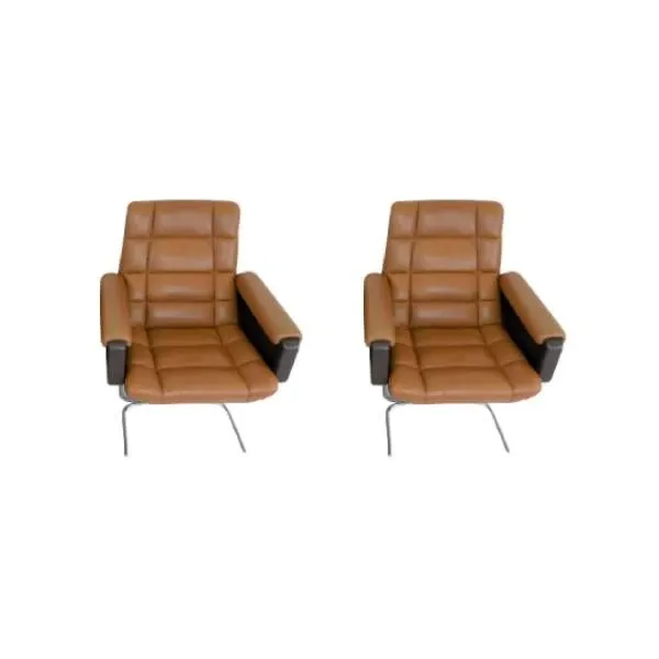 Set of 2 Seat 150 armchairs by Herbert Hirche, Mauser image