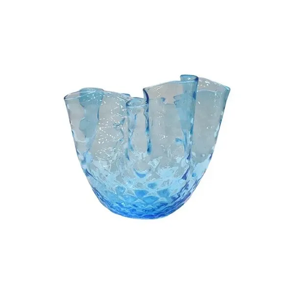 Vintage Murano glass turquoise vase (1950s), 