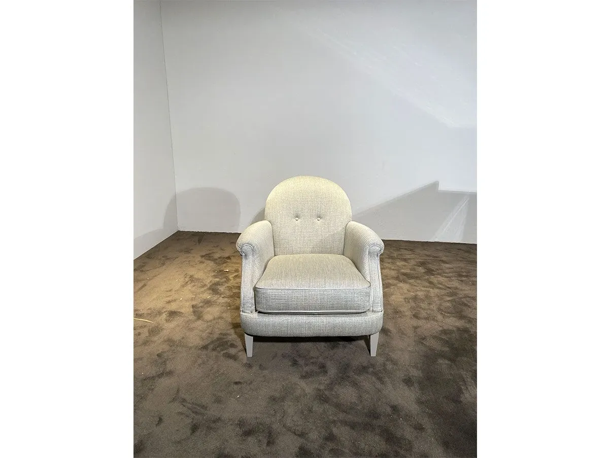 Meg armchair with armrests in fabric (grey), Bruno Zampa 4