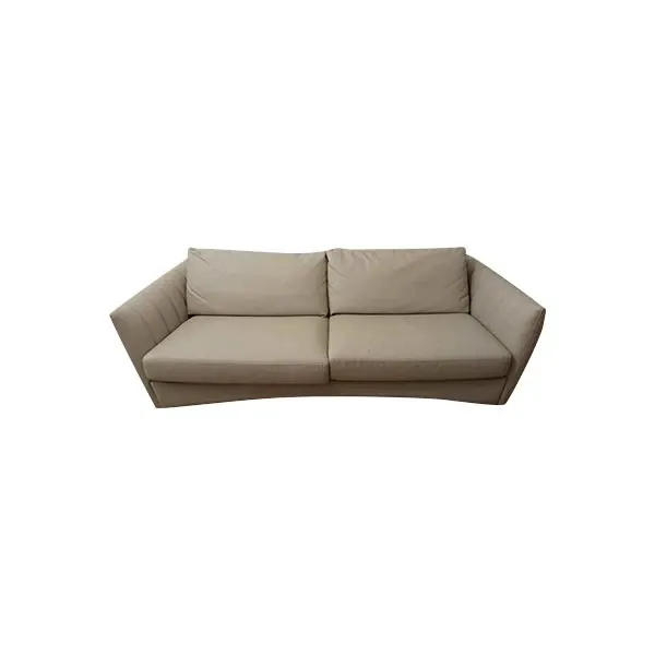 Modern leatherette sofa (light gray), Kermes image