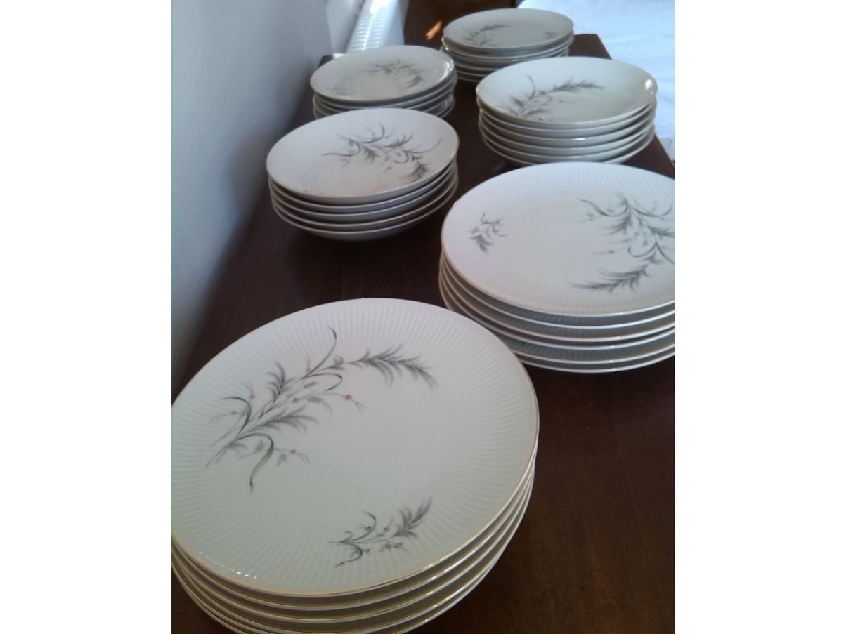 Vintage porcelain dinner set (1950s)