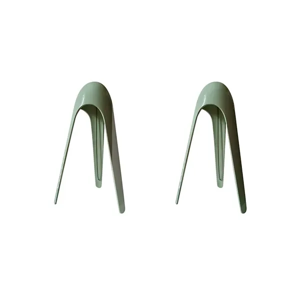 Set of 2 Cyborg aluminum table lamps, Martinelli Luce 