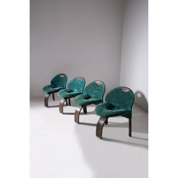 Set di 4 sedie Sail di Giovanni Offredi (anni '70), Saporiti Italia image