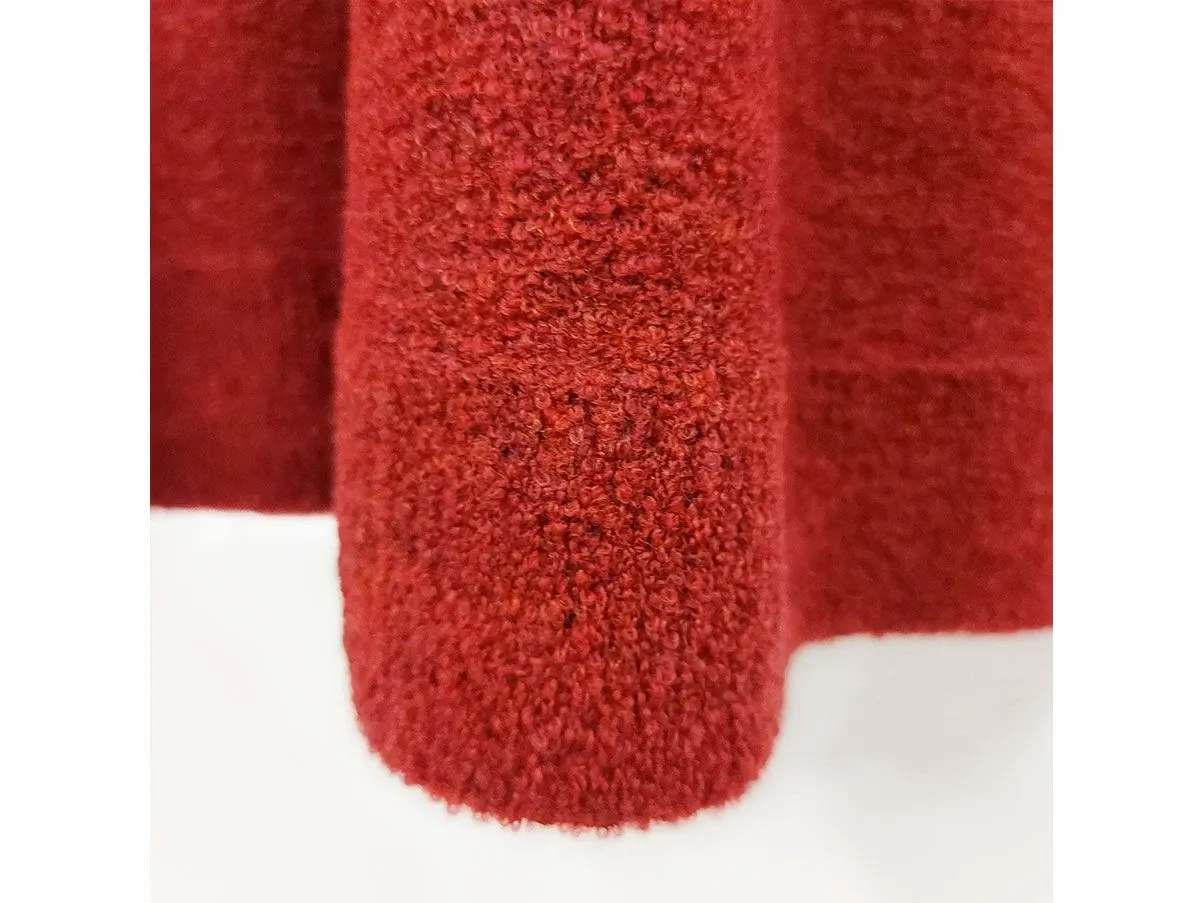 Plaid Mousse in lana bouclé (bordeaux), Ivano Redaelli 1
