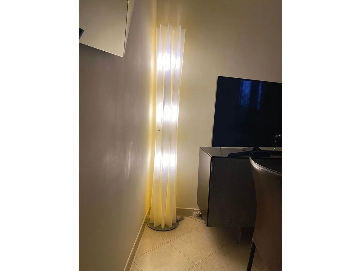 Lampada da terra Bach XXL in materiale plastico (oro), Slamp 1