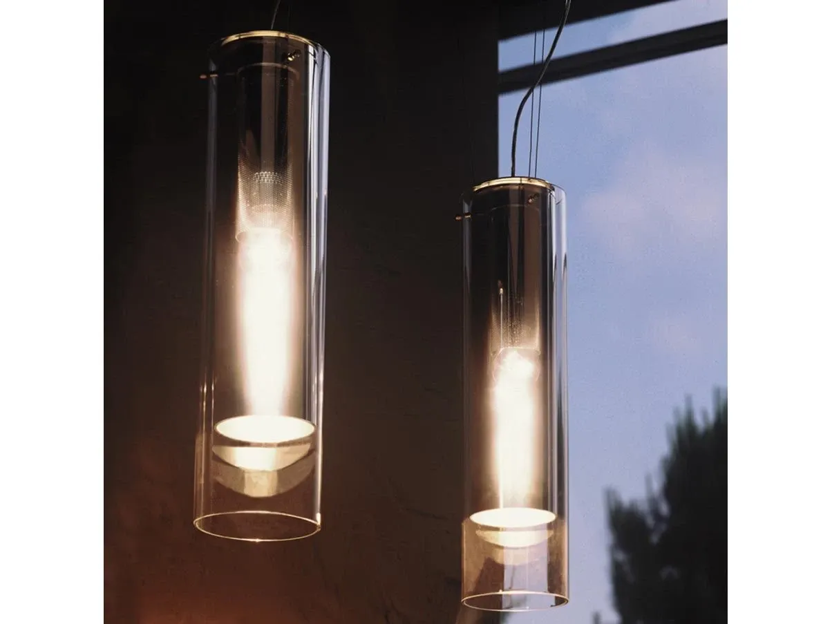 Supermirror SO suspension lamp in glass, Contardi 1