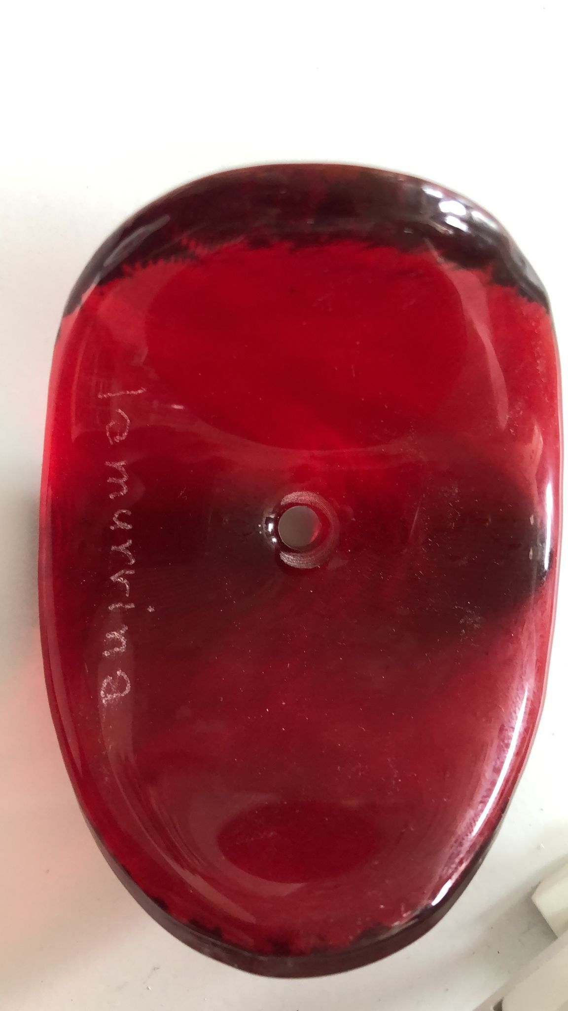 Lampadario Mariposa in vetro di Murano rosso, La Murrina Defects