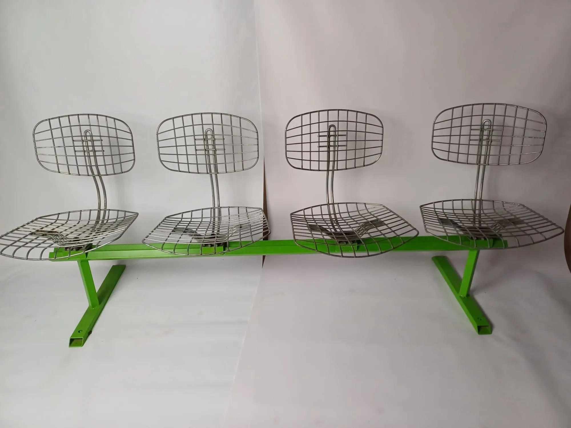 4-seater metal bench, Trellis Teda Edition 8