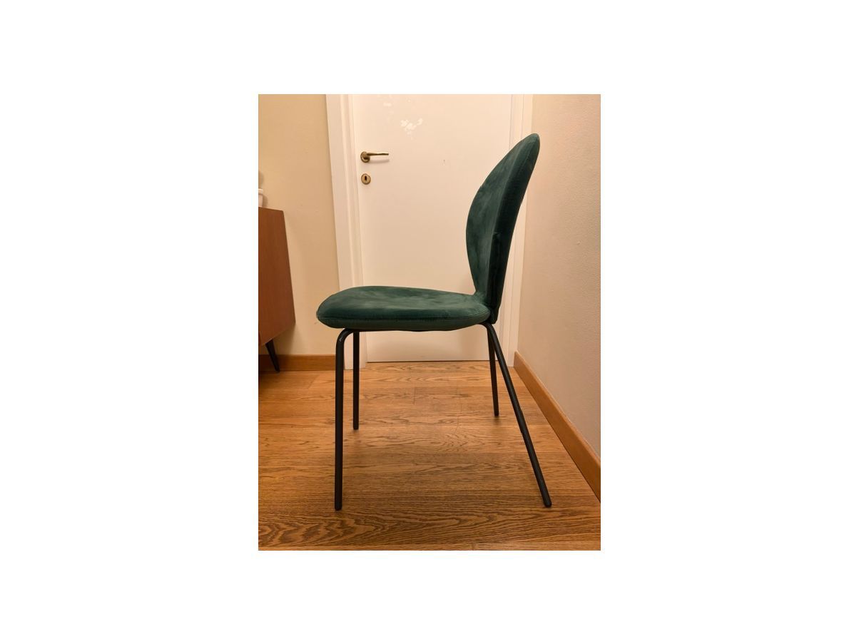 Color Verda Set 6 sedie Sofia verde, Riflessi | Deesup