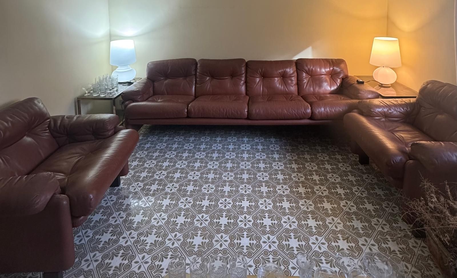 Set of 2 Armchairs and 4-Seater Sofa Coronado (1960s) Optional10