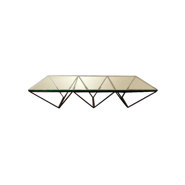 Alanda rectangular coffee table in steel (black), B&B Italia image