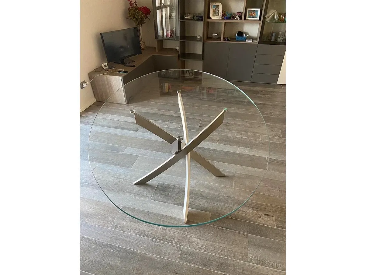 Barone oval table in crystal 4