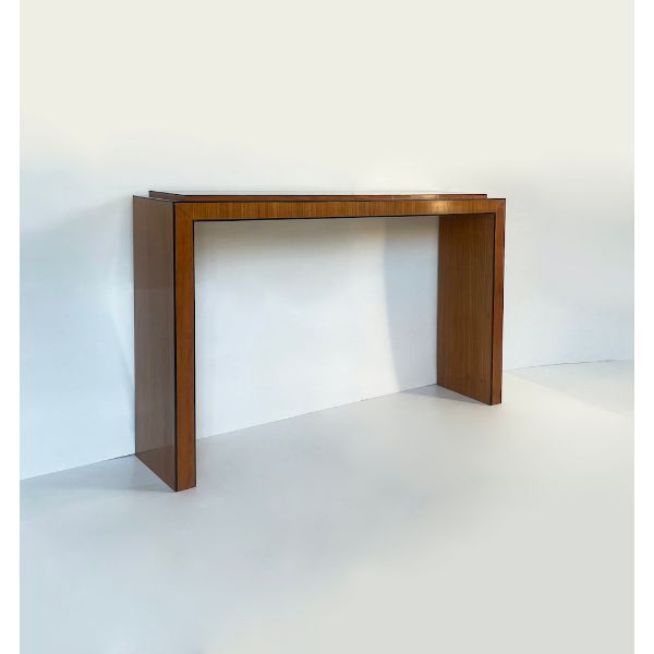 Consolle in legno di ciliegio e ebano (anni '70), image