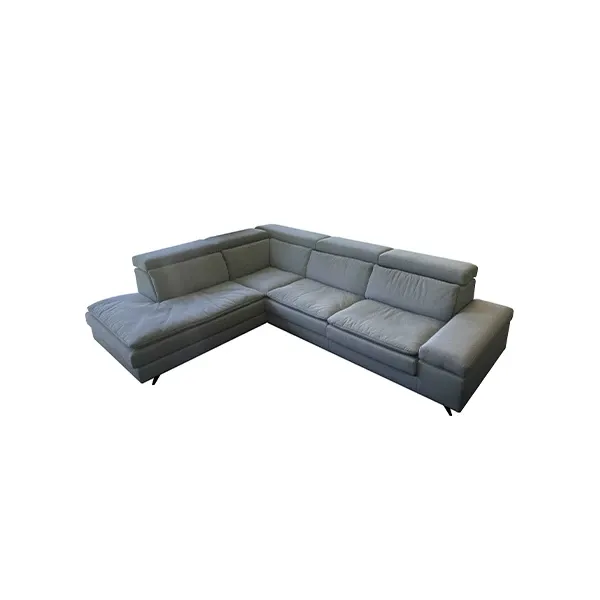 Ecksofa Gordon aus Stoff (blau) 