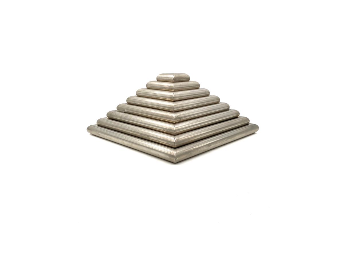Vintage Stacked Trays Sculpture (1970s), image