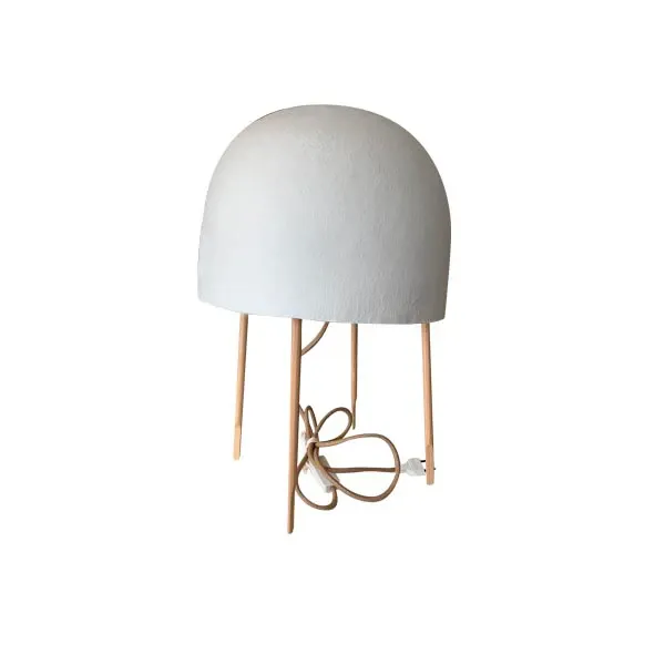 Kurage table lamp in wood and washi paper, Foscarini image