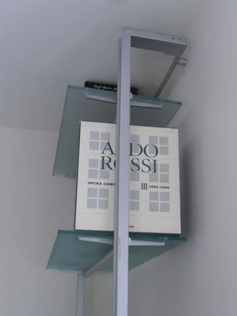 Libreria Armida in cristallo satinato (bianco) 4