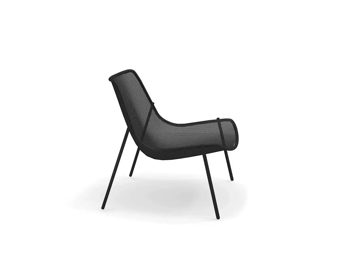 Round armchair with lounge cushion 2