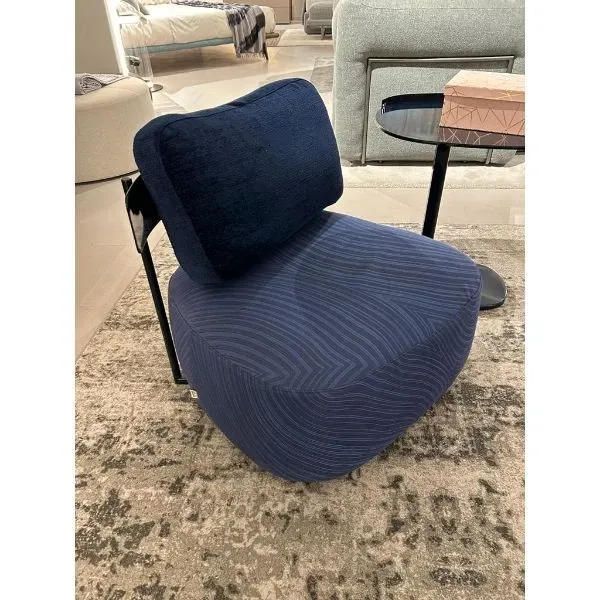 Pierre armchair in blue, Flou image