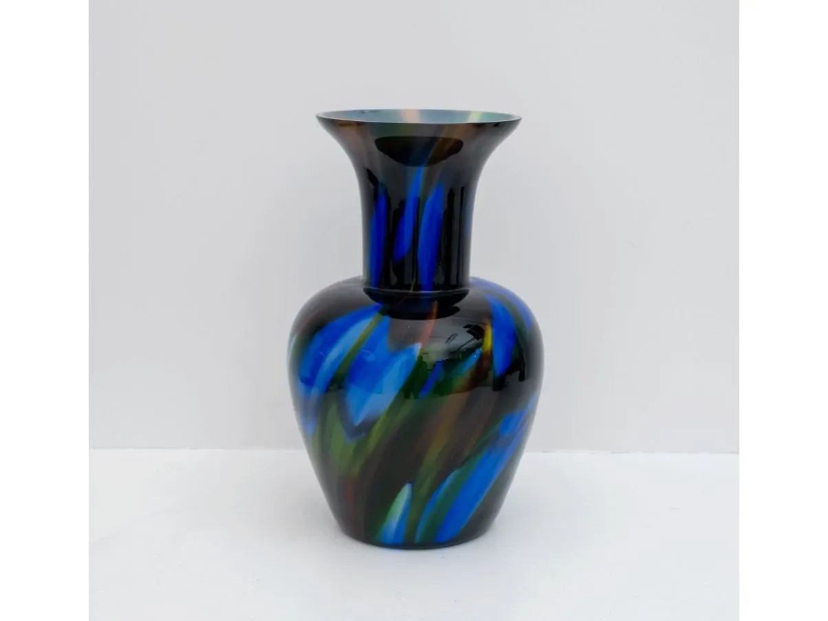 Vintage Murano Glasvase bunt (1970er Jahre) 2