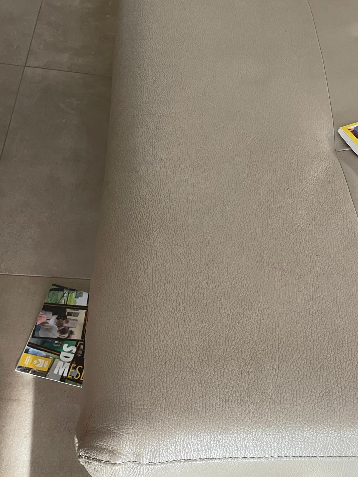 Divano 3 posti  in pelle primo fiore (beige), Natuzzi 4