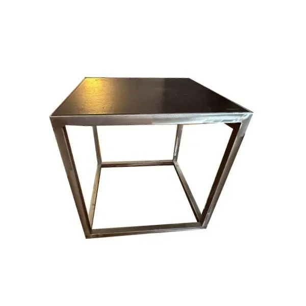 Tavolino quadrato in acciaio, Baxter image