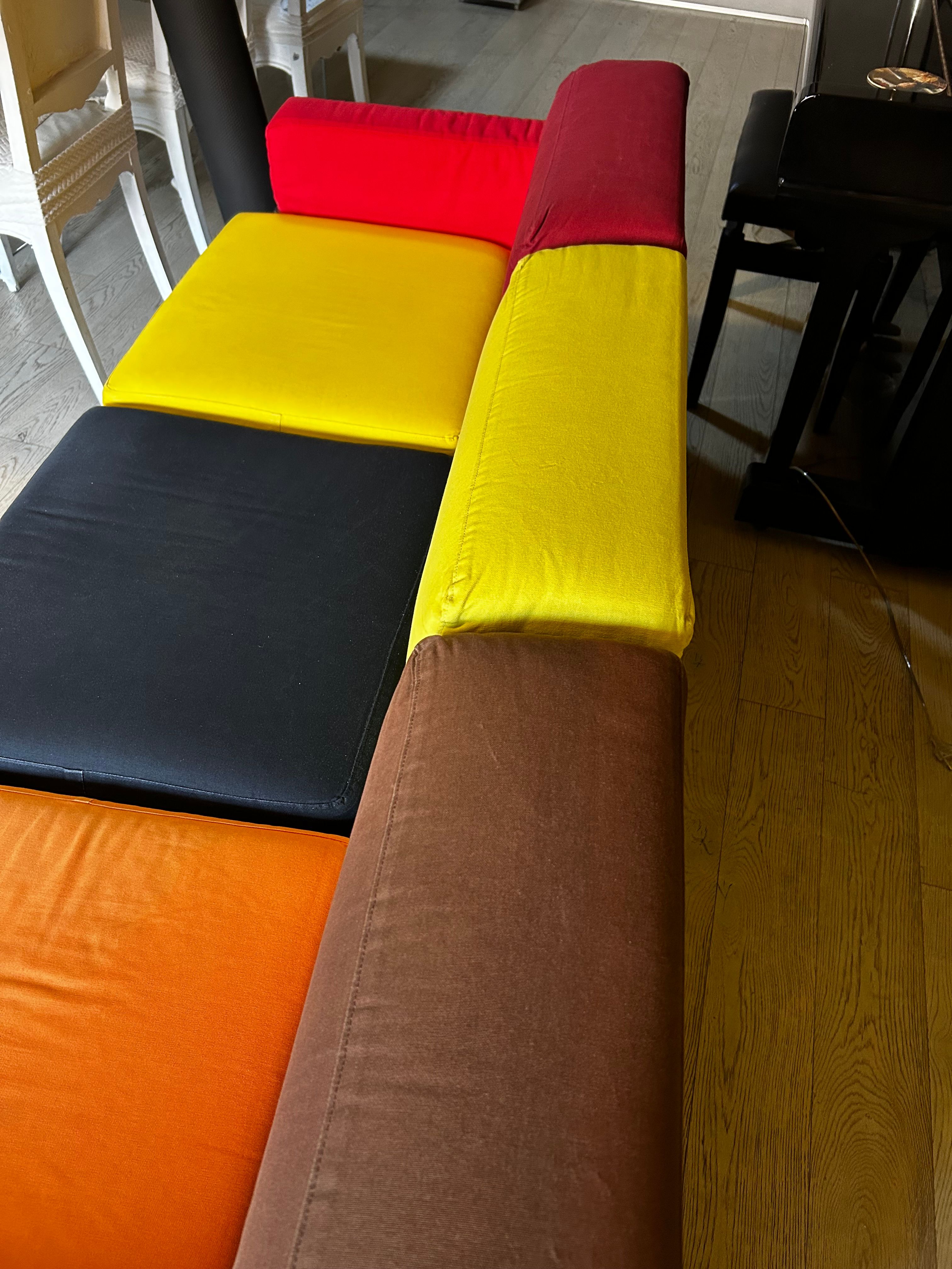 3 seater sofa Ipercubik multicolored by Pepe Tanzi, Biesse Optional8