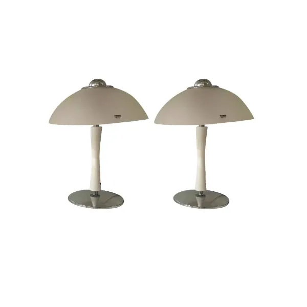 Set of 2 Arcadia Notte glass table lamps, Artemide image