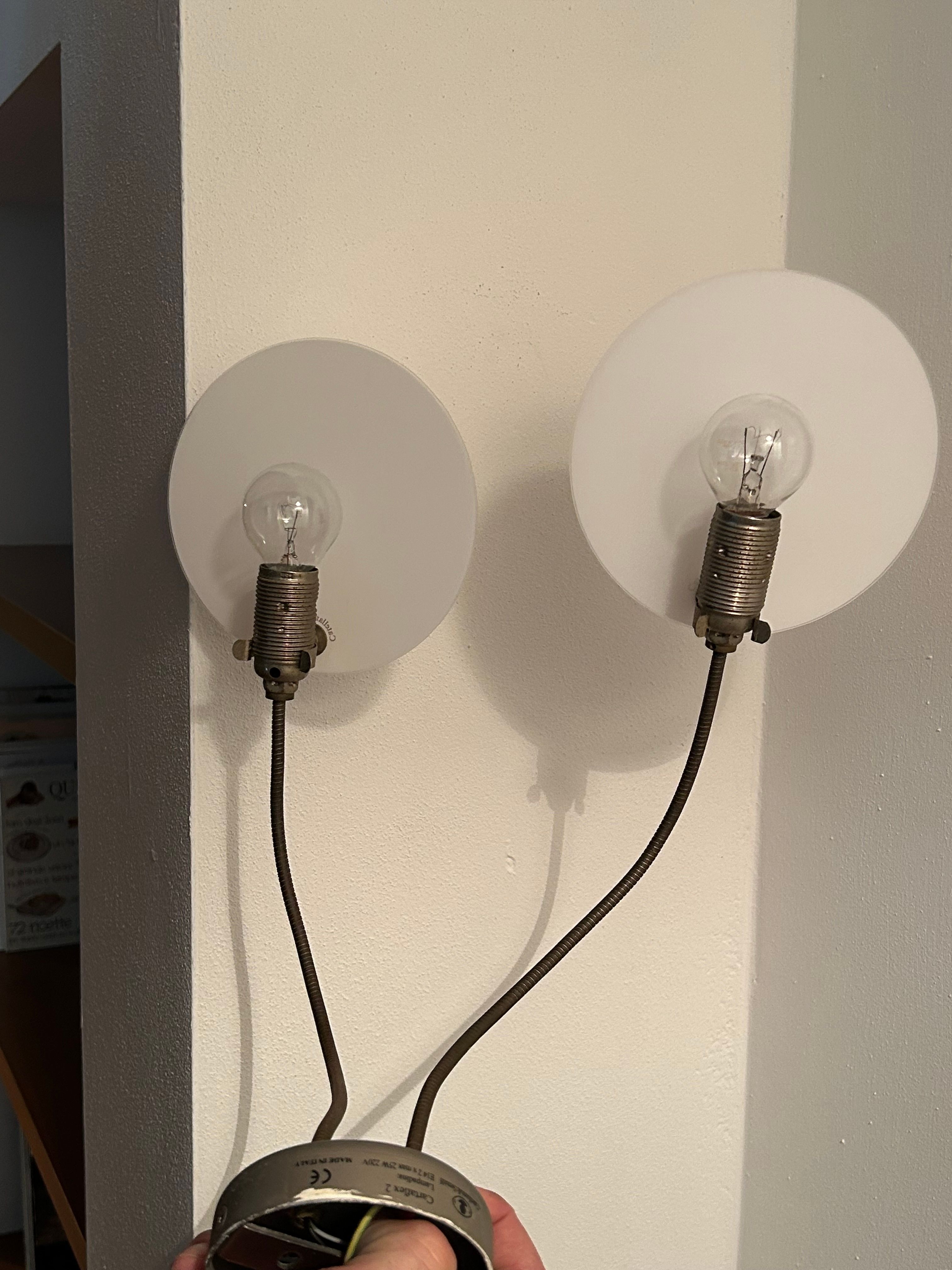 Cartaflex 2 wandlamp met twee schijven Front